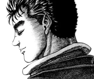 😀 Guts Berserk Manga, Anime, Berserk, Guts, Buồn telegram sticker