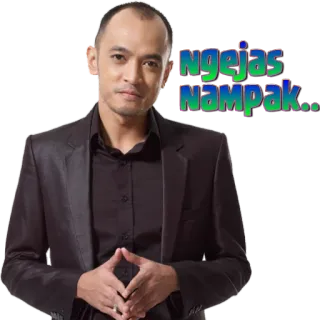 🙄 Ngejas Nampak.. uomo, completo, ritratto whatsapp sticker