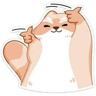 👍 แมว, สัตว์, สติกเกอร์, น่ารัก, มีขน, การ์ตูน, ตัวละคร whatsapp sticker