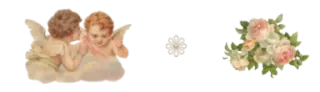 🤩 cherubini, angeli, fiori, vintage, carino telegram sticker