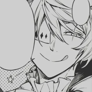 ♠ Anime, Manga, Postać, Ilustracja, Sztuka telegram sticker
