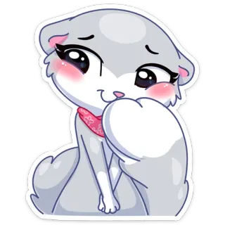 ☺️ Hámster, Animal, Lindo, Kawaii, Dibujo animado, Pegatina telegram sticker