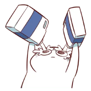😱 cat, squinting, bottles, pouring, cute telegram sticker