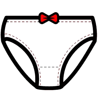 👙 ชุดชั้นใน, โบว์, น่ารัก, กางเกงใน, ชุดชั้นในสตรี whatsapp sticker