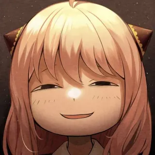 😈 Anya Forger Spy x Family anime, Anya, Spy x Family, cartoon, cute, character telegram sticker