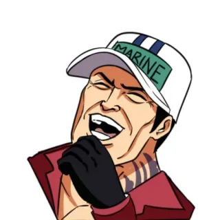 😂 MARINE Meerestier, One Piece, Anime, Charakter, Cartoon telegram sticker