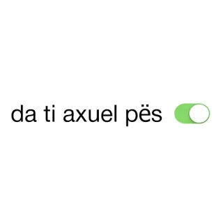 🐶 da ti axuel pës whatsapp sticker