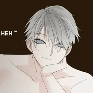 🕸 HEH ~ Anime, Manga, Personnage, Sourire narquois whatsapp sticker