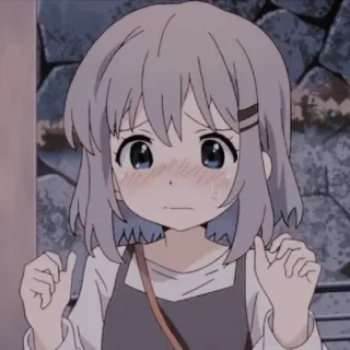 🥺 Аниме, Девочка, Грустно, Плачущая, Мило, Иллюстрация, Манга, Цифровое искусство telegram sticker