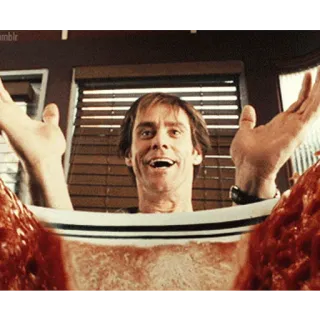 🍜 Jim Carrey comedian, actor, funny, weird, horror, goofy telegram sticker