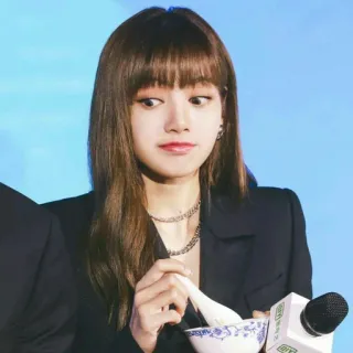 😳 Lisa Lisa, Blackpink, K-pop, cantante, celebrità, donna, ritratto telegram sticker