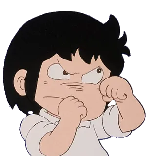 👊 anime, boy, angry, fighting, cartoon, determined telegram sticker