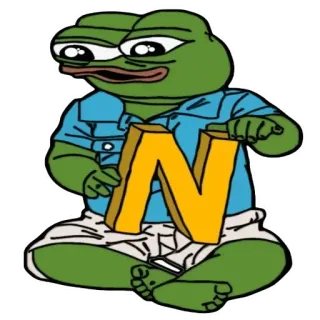 🐸 Pepe the Frog 佩佩, 青蛙, 表情包, 网络, 卡通 telegram sticker