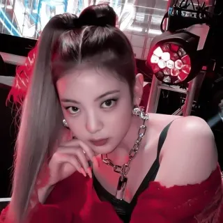 🦩 Lia kpop, sängerin, frau, porträt, promi telegram sticker