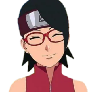 ☺️ Sarada Uchiha Naruto Anime, Kreskówka, Postać, Sarada, Uchiha, Naruto telegram sticker