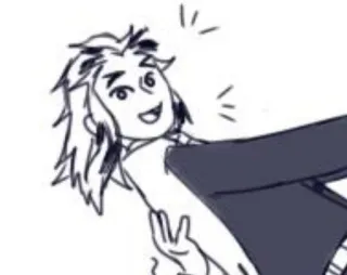 🔥 动漫, 卡通, 快乐, 手势, 角色 telegram sticker