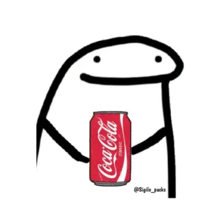 🙂 beverage, drink, coca-cola, soda, classic telegram sticker