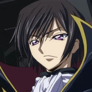 🥀 Lelouch Lamperouge Code Geass 애니메이션, 를르슈, 코드기아스, 캐릭터, 만화 telegram sticker