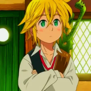 🤨 Meliodas Seven Deadly Sins Аниме, Мультфильм, Мелиодас, Персонаж, Семь смертных грехов telegram sticker