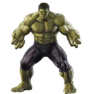 😡 Hulk Hulk, Marvel, superhero, green, strong, angry telegram sticker