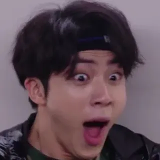 😳 shocked, surprised, reaction, asian, man, expression telegram sticker