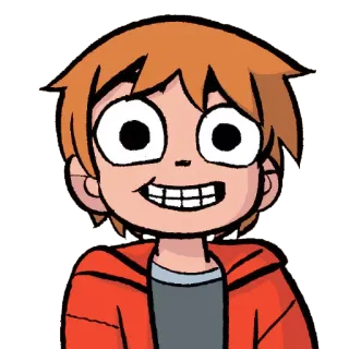 😁 Scott Pilgrim cartoon, scott pilgrim, character, comic book telegram sticker