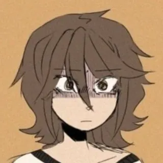 😳 anime, cartoon, woman, girl, portrait, character telegram sticker