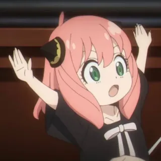 🥜 Anya Forger Spy x Family Anime, Słodkie, Anya, Spy x Family, Kreskówka, Dziecko telegram sticker