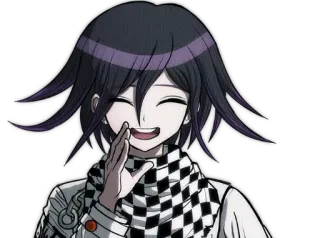 🙋‍♂ Kokichi Oma Danganronpa Anime, Personagem, Kokichi Oma, Danganronpa, Sorrindo whatsapp sticker
