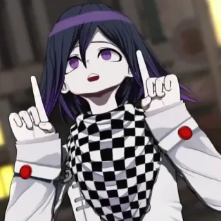 🥀 Kokichi Oma Danganronpa V3: Killing Harmony Аниме, Danganronpa, Кокичи Ома, Персонаж, Аниме персонаж, Указывает telegram sticker