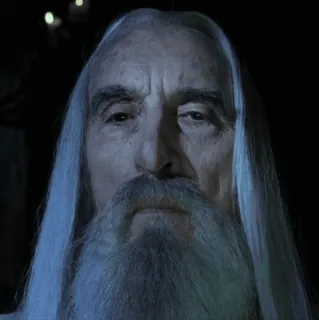 💍 Saruman Lord of the Rings Saruman, mago, Senhor dos Anéis, fantasia, personagem whatsapp sticker