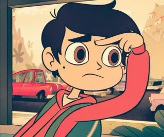 😶 Marco Diaz Star vs. the Forces of Evil cartoon, Marco, Marco Diaz, Star vs. the Forces of Evil telegram sticker