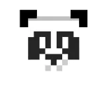 😄 Panda, Pixelkunst, Tier, Süß, Bär, Kawaii telegram sticker