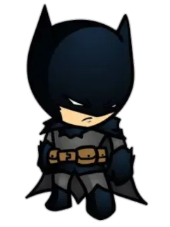 😕 Batman Batman, DC Comics, superhero, comic book character, cartoon telegram sticker