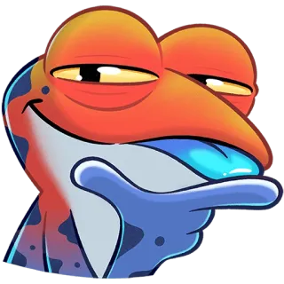 🤔 Frosch, Meme, Lustig, Cartoon, Ausdruck, Internet telegram sticker