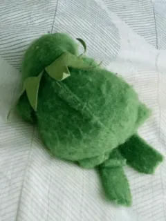🐸 Kermit Kermit la rana, Muppet, verde, pupazzo, sdraiato telegram sticker