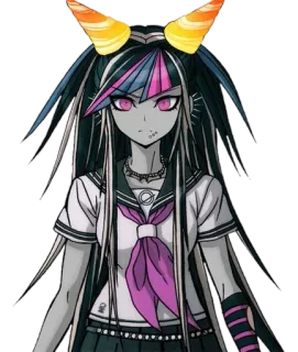 🧟‍♀️ Ibuki Mioda Danganronpa Anime, Charakter, Schuluniform, Ibuki Mioda, Danganronpa telegram sticker
