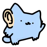 Nub Nub Cat @kotletovvemoji telegram emojis 👂