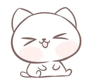 💭 แมว, น่ารัก, การ์ตูน, คาวาอิ, สัตว์, สัตว์เลี้ยง telegram sticker