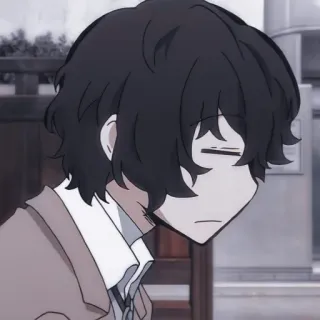 📜 Osamu Dazai Bungo Stray Dogs Anime, Manga, Osamu Dazai, Bungo Stray Dogs, Charakter telegram sticker
