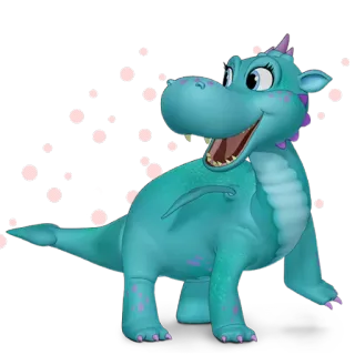 🐲 dragon, dessin animé, fantaisie, mignon, animal telegram sticker