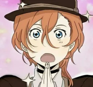 🤩 Chuuya Nakahara Bungou Stray Dogs Anime, Chuya Nakahara, Bungou Stray Dogs, Personnage, Manga, Kawaii, Mignon telegram sticker