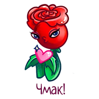 😘 Hybrid mawar, bunga, hibrida, tanaman, kartun whatsapp sticker