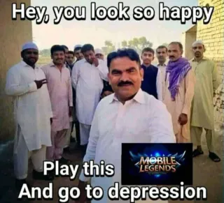 😓 Mobile Legends Hey, you look so happy
Play this
And go to depression mobile legends, gra wideo, depresja, mem, szczęśliwy, humor telegram sticker