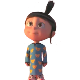 ✳️ Agnes Despicable Me cartoon, girl, cute, character, agnes, despicable me telegram sticker