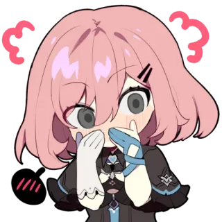 😳 anime, manga, cute, kawaii, cartoon, character telegram sticker