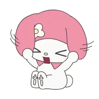 😊 My Melody My Melody, Sanrio, lindo, kawaii, dibujos animados telegram sticker