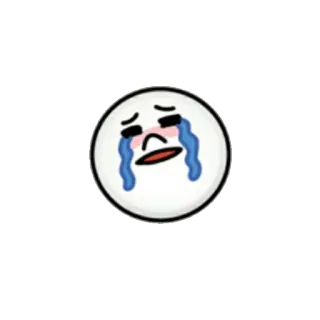 😭 悲しい, 泣く, 絵文字, 涙 telegram sticker