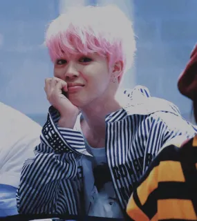 ☁️ Jimin K-pop, cantor, ídolo, celebridade, BTS, Jimin telegram sticker