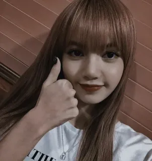 👍 Lisa kpop, 点赞, lisa, blackpink, 歌手, 亚洲 telegram sticker